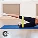 Chromatic Women's Yoga Capri Legging and Resistance Workout Loop Exercise Bands- Set of 5 with FREE Workout Instruction Sheet