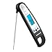 GDEALER Meat Thermometer Digital Cooking Thermometer Electronic Instant Read Thermometer Food Thermometer with Blue Backlit LCD Display,Foldable Long Probe for Kitchen Grill,Smoker,BBQ,Milk,Candy