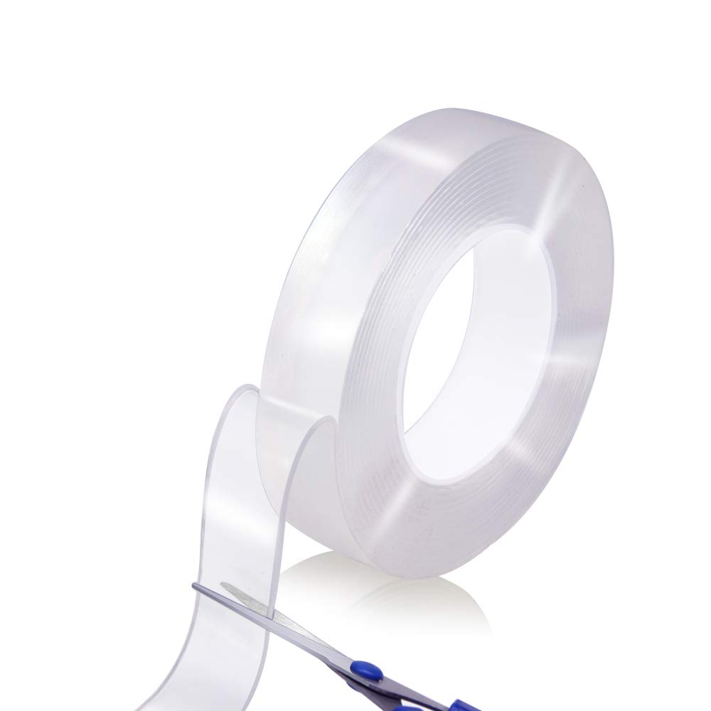 EZlifego Nano Double Sided Tape(16.5FT/5M), Removable Heavy Duty Mounting Tape,Multipurpose Traceless Adhesive Grip Strong Sticky，Washable Transparent Strips Wall Tape Carpet Tape for Paste&Household: Industrial & Scientific