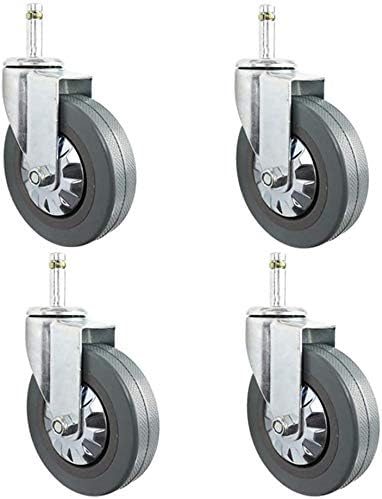 超人気 Alaez 輸送用キャスターユニバーサルスイベルキャスターロングハンドル付きローラーホイールポリウレタンpuピストンキャスター車に静かダイニングカー4パック 4 Inch M11 35mmピン