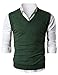 Ohoo Mens Slim Fit Casual V-Neck Knit Vest