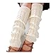 Binmer(TM)Winter Outdoor Fashion Warm Cable Knit Leg Warmers Foot Glove (A)