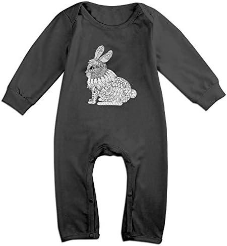 Htrsrjkiu Multi-Element Rabbit Romper Long Sleeve Bodysuits Organic Cotton Cotton 100% Suit