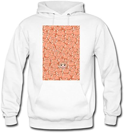 DIYHOODIE Himouto Umaru-chan Hoodie, Custom Men's Classic Hoodie with Himouto Umaru-chan White