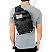 Tactical Sling Bag for Men – One Strap Military American Flag Backpack – Outdoor Military Tactical Backpack (Black, Small)
