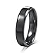 Areke 6mm Titanium Mens Wedding Band Rings,Women Matte Polished Engagement Finger Ring Size 6-14 Set of 3