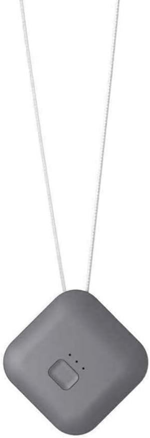 Wakauto Portable Ionizer Air Purifier Mini Personal Wearable Necklace Car Negative Air Generator Cleaner Reduce Smoke Dust Odors (Grey)
