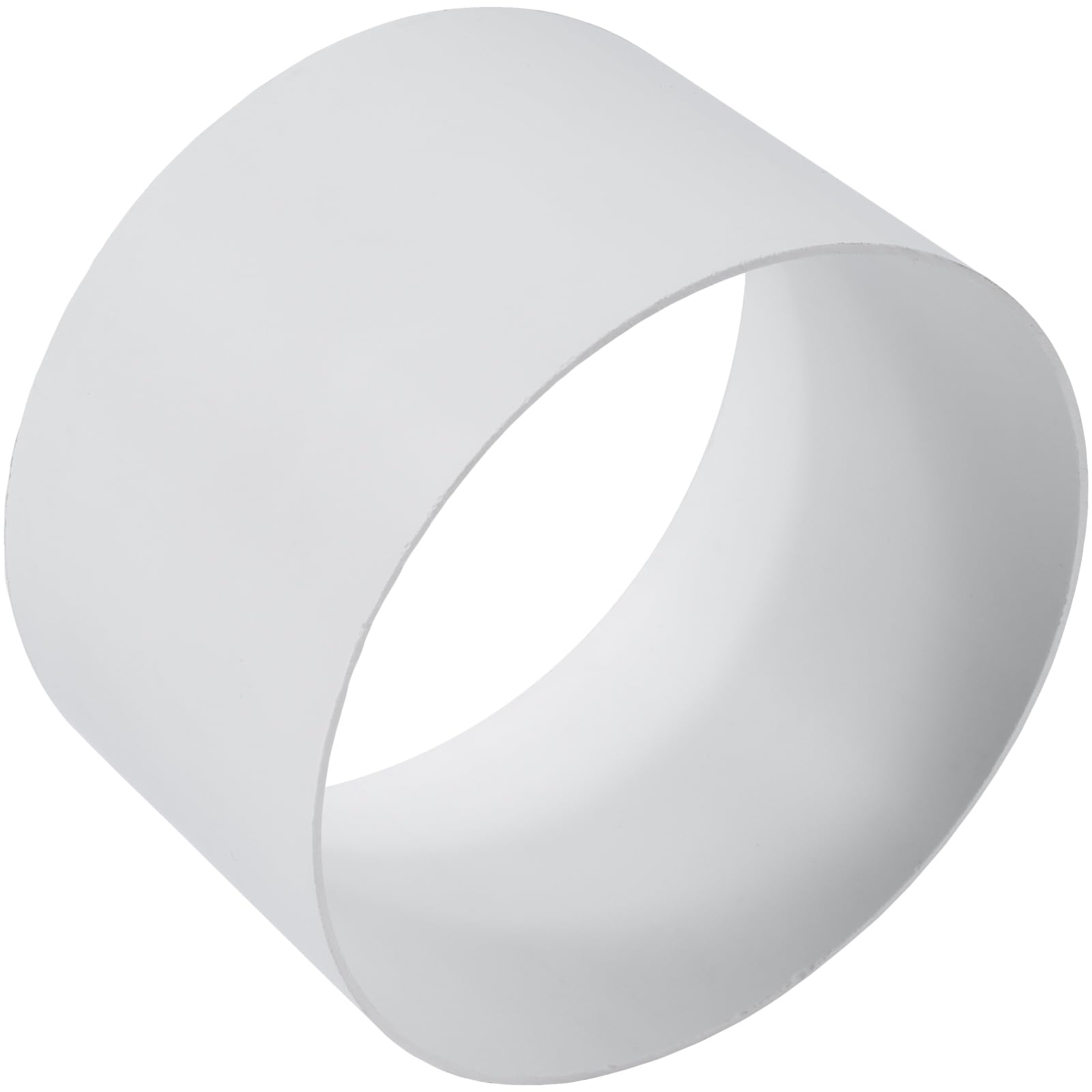 Photo 1 of HVAC OV 4"" Inch Fit Coupling - Round Plastic Duct Pipe Connector and Extension - Female Fit - Available in Different Sizes to Suit, White