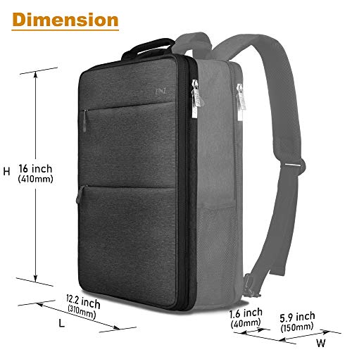 Slim & Expandable Laptop Backpack 15 15.6 16 Inch Sleeve with USB Port