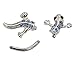 BONAMART Navel Belly Button Rings Dangle Sexy Body Piercing Surgical Steel Gecko - 2019 Improved Design