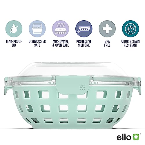 Ello DuraGlass Food Storage Glass Lunch Bowl Meal Prep Container with