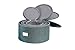 In This Space Teall Hard Shell(tm) Four Round China Plates Storage Container With Secure Lid (11.5”, 9.5”, 8.25” and 6”)