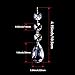 Outus Clear Crystal Pendants Teardrop Chandelier Pendants Glass Prisms Beads Strands, 15 Pack