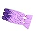 Ombre Jumbo Braiding Hair Extension 2 Tone Kanekalon Fiber for Twist Braiding Hair(3Pcs/Lot),Blue-Light purple