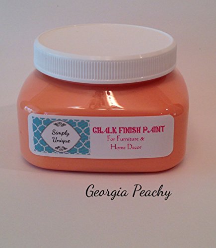 Chalk Finish Paint Simply Unique (8 oz, Georgia Peachy)