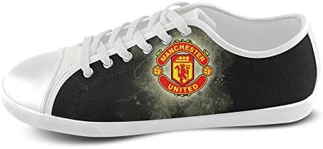 Show-shoes Custom Manchester United Lace-up Flats Canvas Shoes Soft Comfortable Sneakers for Adult Men (Model016) 12US XXXL