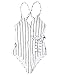 Fantastic Zone Women's Cute White Stripe One-Piece Swimsuit Beach Swimwear Bathing Suit Bikini