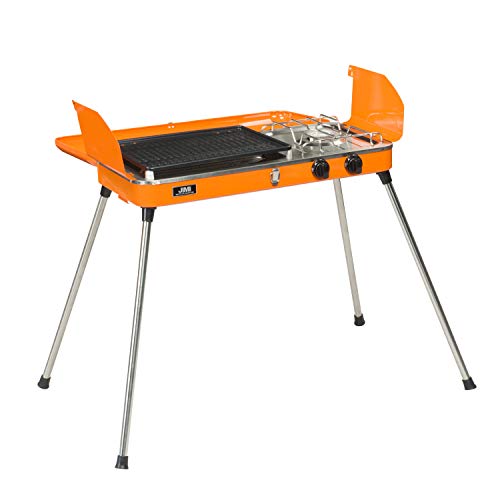 image for KOOLWOOM Portable Liquid Propane Grill,2 Burner Grill/Stove Barbecue G
