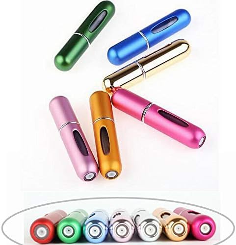 ODDIER 5ml Portable Mini Refillable Perfume Empty Spray Bottle Atomizer Pump Case for Traveling and Outgoing 6pcs