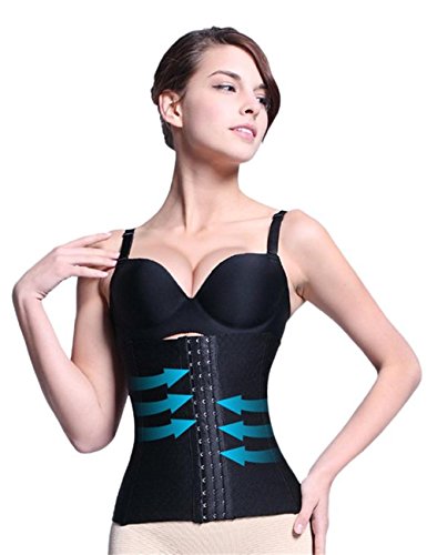 Mansy Women Steel Boned Underbust Corset Elastic Waist Training Cincher