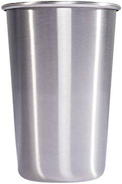LovIT Scientific Stainless Steel Tumbler Set (16-Ounce) - 1 Pint Glasses - Great Multipurpose Cup for Beer, Camping, &amp; Picnics
