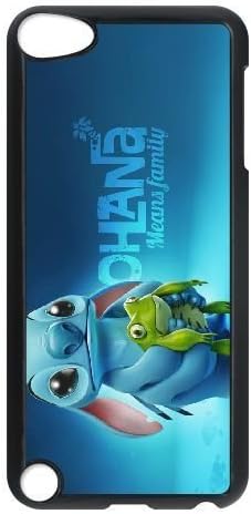 Durable Rubber Cases Ipod Touch 5 Cell Phone Case Black Lilo &amp; &amp; Stitch Ohana Xmnpsy Protection Cover