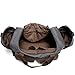 Kemy's Canvas Duffle Bag Oversized Genuine Leather Weekend Bags for Men and Women（Without Shoe Compartment）