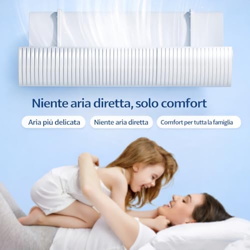 Air Conditioner Deflector, Universal Wind Deflector Anti Direct Blowing, Adjustable Air Conditioning Deflector, Panel Air Conditioner Diverter for Home/Office BANJEKT