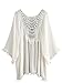 SweatyRocks Women's Tassel Kimono Fringe Cardigan Beachwear Cover up (Medium, White)