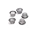 Xmifer 5pcs 0.5Inch Diameter Crystal Tobacco Pipe Stainless Steel Mental Screen Filters for Crystal Smoking Pipes Use (Silver)