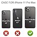 LakiBeibi for iPhone 11 Pro Max Case, iPhone 11 Pro Max Card Holder Case, Lightweight Premium Leather iPhone 11 Pro Max Wallet Case Protective Shell for iPhone 11 Pro Max 6.5 Inch (2019), Black