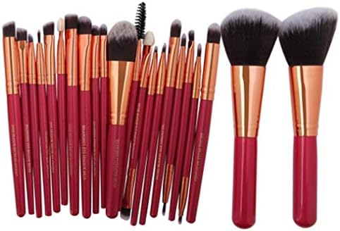 Ouyilu 22 PCS Makeup Brushes Set Handmade Natural/Synthetic Bristle with Wooden Handle, Portable Professional Beauty Tools Cosmetic Brushes Brush Sets