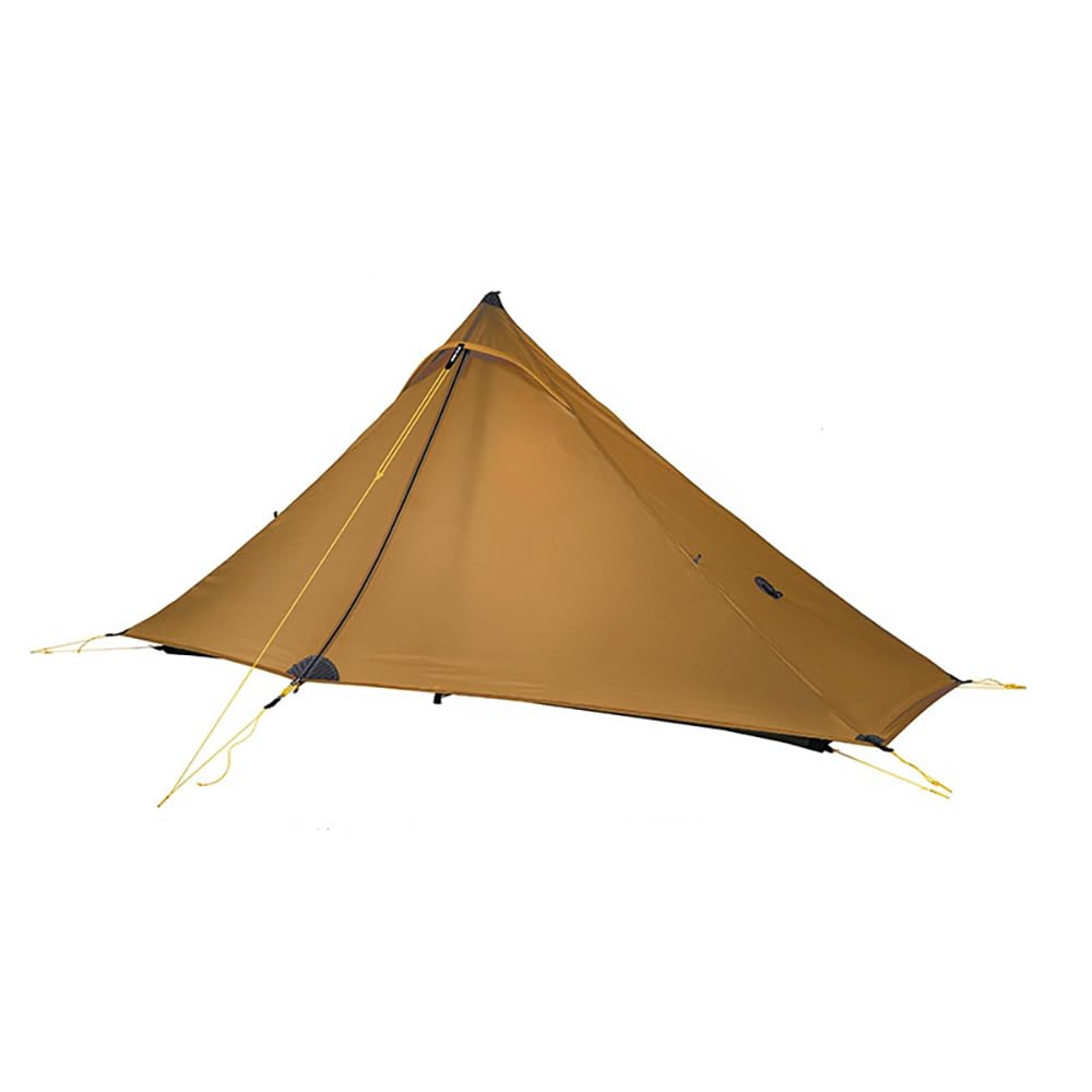 Photo 1 of 3F UL Gear Blue Mountain 1PRO Ultralight Portable Tent for 1 Person,20D Silpoly Waterproof Single Layer Tent for Outdoor Camping,Climbing,Backpacking,Hiking (Brown, 4 Season)