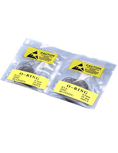 950PCS 0.5MM Round O Ring Watch Back Gasket Rubber Seal Washers Size 12-30mm WTL057
