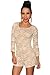 made2envy Lace Nude Illusion Knotted Key-Hole Back Romper