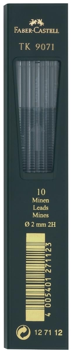 Faber-Castell TK Clutch Pencil Leads/127112 2H Pack of 10