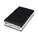 Solar LED DIY Power Bank Battery Case,Tuscom Portable Dual USB 5x18650 External Battery Charger DIY Box Case Cover（Not Included Battery ） (Black)