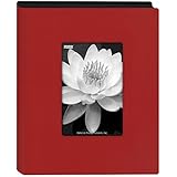 Pioneer Photo Albums Mini Frame Cover Photo Album, Holds 24 Photos, Red, 4