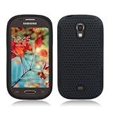Aimo Wireless Progressive Hybrid Gummy Mesh Defense Case for Samsung Galaxy Light T399 - Retail Packaging - Black