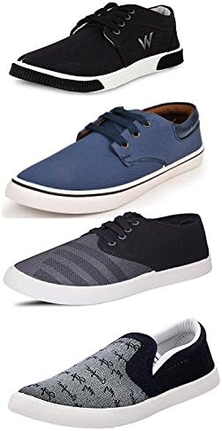 Men's Canvas Casual Shoes (Pack of 4)