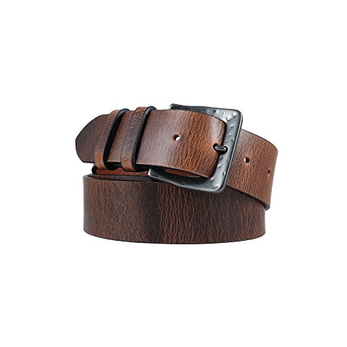 Hoffebelts Men's Leather Belt Bruce (Medium)