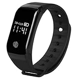 MBHB Kids Pedometer Smart Wristband, Heart Rate and Sleep Tracker, Sports Bracelet with Pressure Temperature Sensor for iOS and Android Smartphones