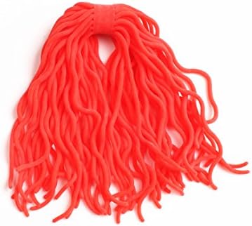Fly Flies Lures Baits San Juan Squirmy Wormy Making Fly Tying Worm Body Material Soft Lure Ultra Stretchy For Flying Fishing (RED)