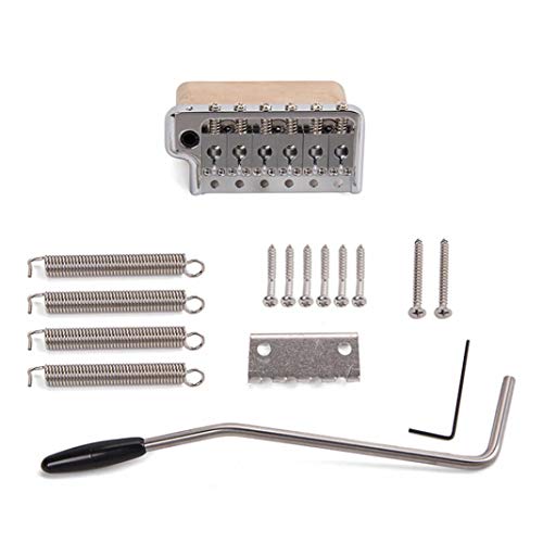 difcuyg5Ozw Professional ST Electric Guitar Tremolo System Brass Bridge with Stainless Steel Saddles Instruments Part