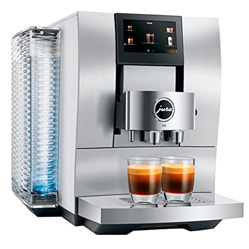 Jura Z10 Fully Automatic Coffee Machine Aluminum White with Glass Milk