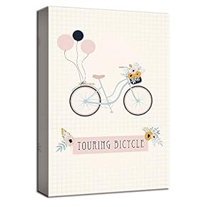 Bicycle Bloom Flowers Painting Artwork for Framed