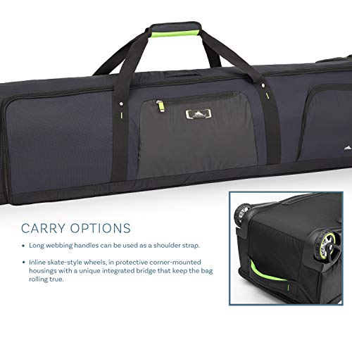 image for High Sierra Adjustable Wheeled Ski and Snowboard Equipment Travel Bag 