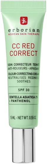Erborian CC Red Correct Anti Redness Tinted Cream SPF30 Green Shade 15ml