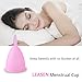 LEASEN Menstrual Cup-Health Care Soft Silicone Lady Cup-A Perfect Feminine Alternative to Sanitary Napkins(Pink,Small)