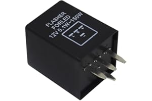 BUBUCAM 4-Pin 12V 15A EP29 EP29N Electronic LED Flasher Relay for Fix LED Turn Signal Bulbs Hyper Flash Repairs